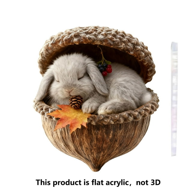 Adorno Navideño de Animales Del Bosque de 10 Cm | Colgante Acrílico para Árbol de Navidad | Decoración Caprichosa de Animales Del Bosque | Ideal para Árboles, Coronas, Centros de Mesa y Regalos
