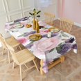 thumbnail image 4 of Pioneer Flower Floral Print Pattern Rectangle Tablecloth 60"x102",Waterproof Polyester Rectangle Table Cloth, Wipeable Spillproof Polyester Tablecloth for Dining, Camping, Indoor and Outdoor, 4 of 6