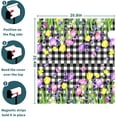 thumbnail image 6 of Spring Flowers Magnetic Mailbox Cover Standard Size 25x21 Inch Hello Spring Mailbox Covers Magnetic Buffalo Plaid Oversized Mailbox Post Letter Box Cover for Home Garden Yard Green Decor, 6 of 6