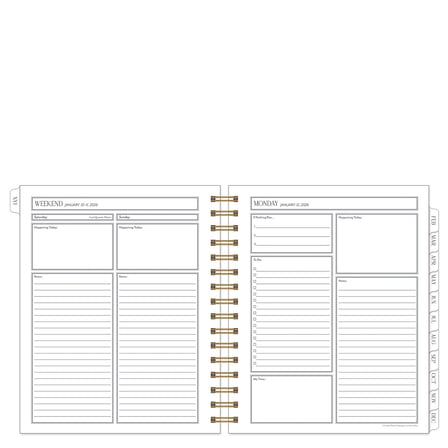 FranklinCovey La Vie en Rose One Page Per Day Wire-bound Planner (Jan 2026 - Dec 2026)