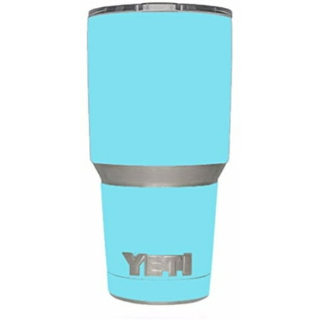 Skin Decal Vinyl Wrap for Yeti 30 oz Rambler Tumbler Cup (6-piece kit) Stickers Skins Cover / Baby Blue