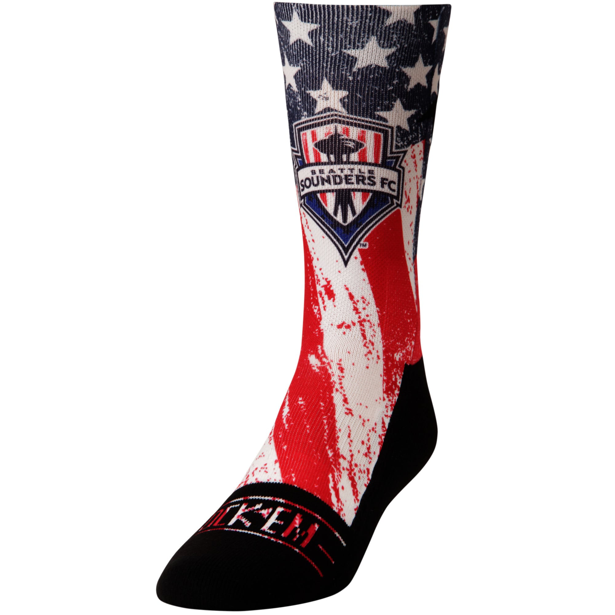 Red/Blue Large/X-Large MLS New York City FC Club/Country Custom Athletic Crew Socks 