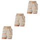 thumbnail image 5 of Qarigey Pantalones cargo Pantalones cortos de bolsillo Cintura suelta Pantalones de verano Deportes casuales Type4 NO4, 5 of 6