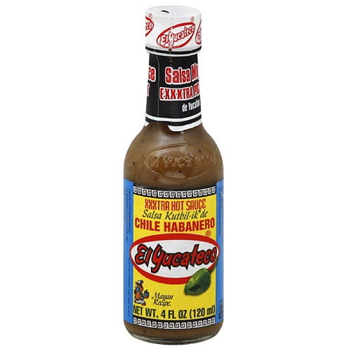 El Yucateco Chile Habanero XXXtra Hot Sauce, 4 fl oz, (Pack of 12) by Generic
