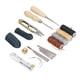 thumbnail image 3 of Kit de trabajo de cuero con 28 herramientas Ticfox 2 punzones 4 hilos de cera 16 agujas, 3 of 14