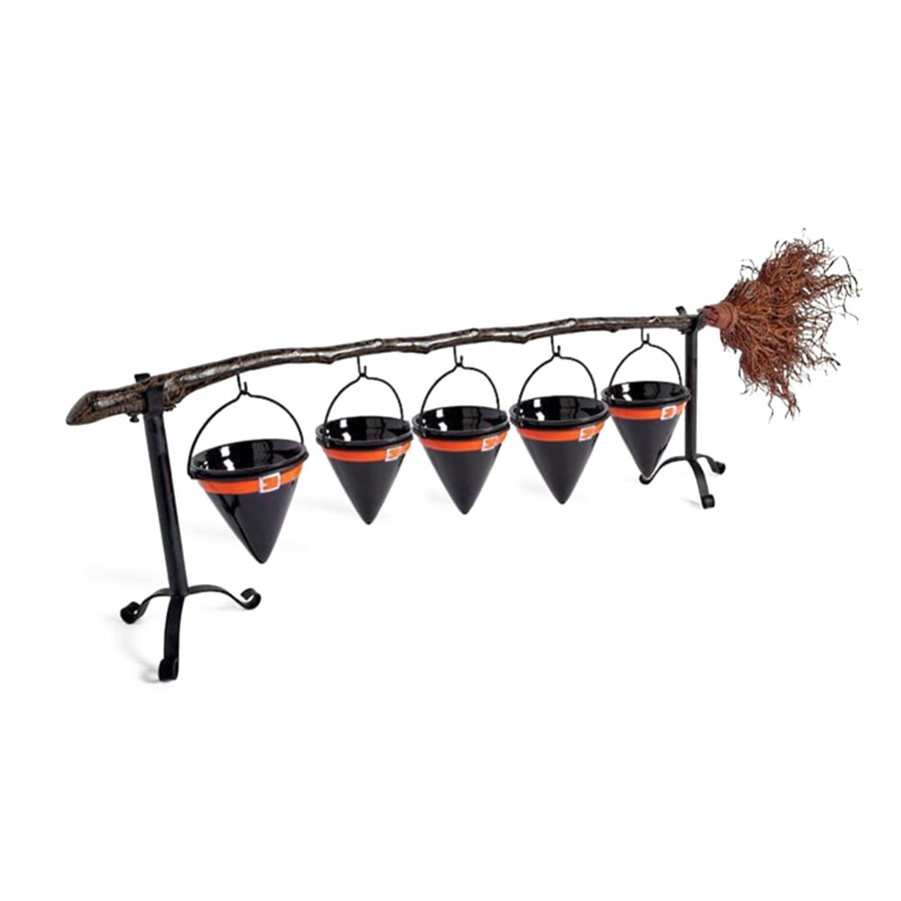 Decorative Bowl Set with Broomstick, Party Food Server Display Stand