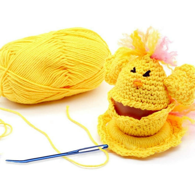 2/10PC Large Eye Bent Tip Needles Knitting Crochet Yarn Darning