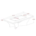 thumbnail image 6 of Furniture of America Avens Contemporary Wood 2-Piece Coffee Table Set in White, 6 of 6