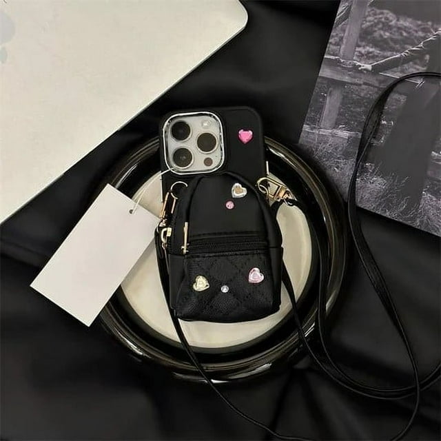 Petit Sac à Dos Étui pour Cellulaire Grande Capacité Portefeuille Étui pour Cellulaire