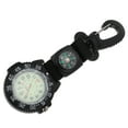 Phlegsive Carabiner Clip Watch for Outdoor Backpacking (Black