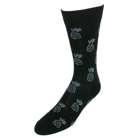 Printed Silk Smock Dress - Men's Pineapple Print Dress Sock
