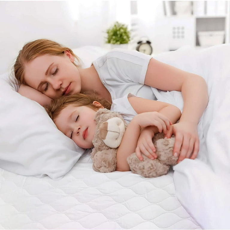 Heated Mattress Pad King Size 78x80in Quilted Cotton Electric Mattress Pad with 2 Heating Digital Controllers 6 Heat Setting 9 Hours Auto Shut Off 20 Deep Pocket Machine Washable White Walmart