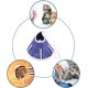 thumbnail image 4 of Collar de recuperación suave para gatos, cono para gatos, cono postoperatorio para mascotas, collares isabelinos, protección para la cicatrización de heridas, especialmente para gatitos y perros pequ TUNC Sencillez, 4 of 5