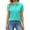 Turquoise -AB02, variant on Inglocry Polo Shirts for Women Short Sleeve 3 Button Collared Golf Tee Business Casual Work Tops Turquoise 2XL