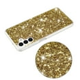 thumbnail image 4 of For Samsung Galaxy S24+ Case,Cute Glitter Bling Twinkle Stardust with Drop Protection Shockproof Soft TPU Slim Flexible Phone Case Girls/Women Protective case for Samsung Galaxy S24+,Anti Scratch,Gold, 4 of 5