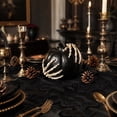 thumbnail image 5 of THOPBPRK Black Halloween Pumpkin Decoration for Home, Gothic Table Centerpiece Decor, Fall Figurine for Party and Seasonal Indoor Display, 5 of 6