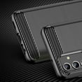 thumbnail image 3 of PANDACO Black Brushed Metal Case for Samsung Galaxy A13 4G, 3 of 4
