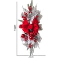 thumbnail image 2 of GIXUSIL Christmas Swags Wreaths with LED Lights for Front Door, Xmas Stairway Gift, Christmas Decorations, Artificial Winter Garland with Bow Balls, Stair Window Outdoor Indoo Xmas Decor, 2 of 7