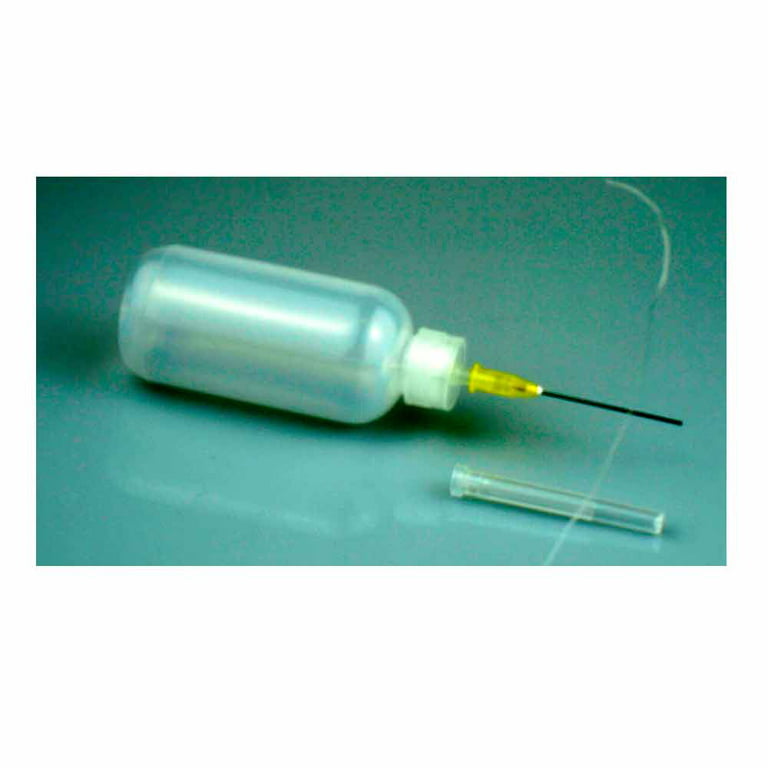 4 Needle Tip Plastic Bottle Dispenser Oil Solvent Ink Applicator Dropper  0.7 Oz