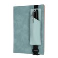 thumbnail image 1 of Uxcell Elastic Band Pen Holder, PU Leather Pen Sleeve with Adjustable Elastic Band for Office Supplies Notebook Planner Journal Ballpoint Pencils Touch, Teal, 1 of 6