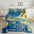 thumbnail image 2 of Manfei Blue Rugby Helmet Full Size Comforter Sets,Sports Theme Bedding Comforter Set,American Football Bedding Sets,Breathable Room Decorative Reversible,3pcs, 2 of 8