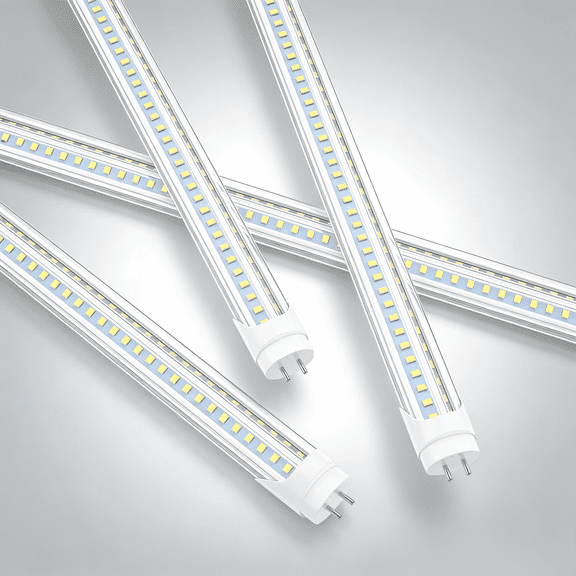 JESLED T8 V Shape 4ft LED Tube Light Bulbs,28W 5000K,Dual-end Powered,ETL Listed, Ballast Bypass, 4-Pack