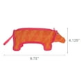 thumbnail image 6 of DuraForce Pig Tiger Orange-Pink Durable Woven Fiber Dog Toy with Squeaker, 6 of 8