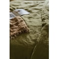 thumbnail image 4 of Pavish Export Olive Green Duvet Cover Set 3 pieces with 2 Pillow Cases Bedding Set Stonewashed Soft Cotton Duvet Cover Set Boho Bedding Duvet Cal.King, 4 of 4