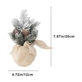 thumbnail image 3 of kkbbma Black and Friday Sales Artificial Mini Christmas Tree - Tabletop Christmas Tree Mini Artificial Christmas Tree for Table Top Desk Classic Series Holiday Decoration, 3 of 6