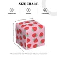 thumbnail image 4 of KLL Hand Drawn Strawberry Print Tissue Box Cover,Leather Tissue Holder Square Facial Tissue Case Facial Paper Organizer Dispenser for Bathroom, Vanity Countertop, 4 of 7