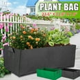 thumbnail image 5 of Gustave 2PCS Garden Plants Growing Bag Flower Planter Vegetable Grow Bag Aeration Fabric Large Capacity Planter Bag with Handles -23.6*11.8 inch, 5 of 10