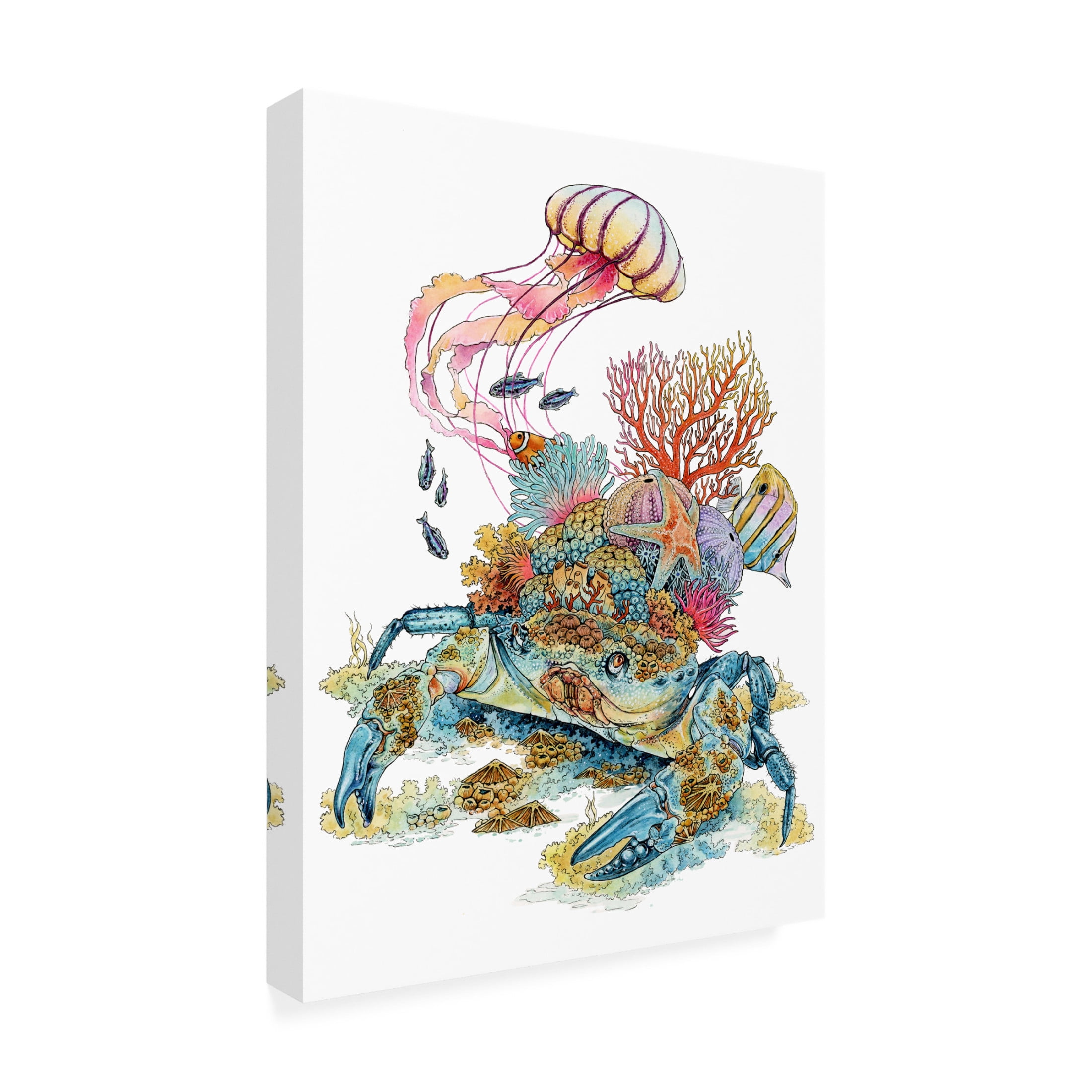 Trademark Fine Art Lea Chaillaud Moving With the Tide Canvas Wall Art