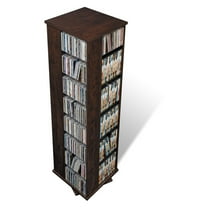Prepac 65" 4-Sided Spinner Media Tower in Espresso