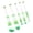 Green gradient B, variant on Aellinatey Multifuntional Makeup Brush Eyeshadow Brush Metal Handle Makeup Brushes