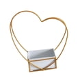 thumbnail image 2 of Organizador de canasta de flores en forma de corazón Diseño simple Sembradora de metal geométrica de hierro para mesas de recepción de jardín Oficina 32CMX15CMX11CM, 2 of 8