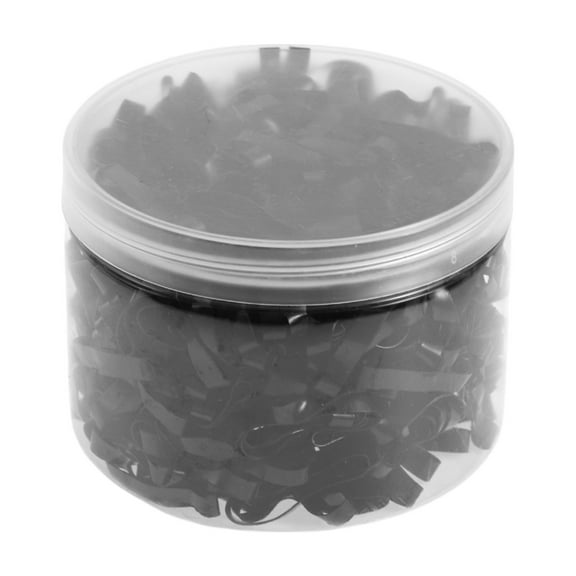 Unique Bargains 500 Pcs Fashion Hair Rope for Girls Black