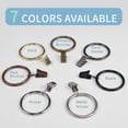 thumbnail image 3 of 1.5 inch Curtain Hooks, 20 Pcs Curtain Rings, Rustproof Curtain Rings with Clips, Metal Solid Curtain Clips with Rings, Decorative Vintage Drapes Rings for Drapes (Matte Nickel), 3 of 5