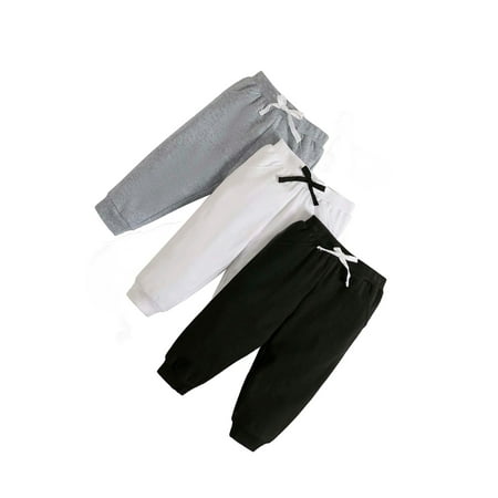 

3pcs Casual Colorblock Sweatpants Multicolor Baby Bottoms (Baby s)