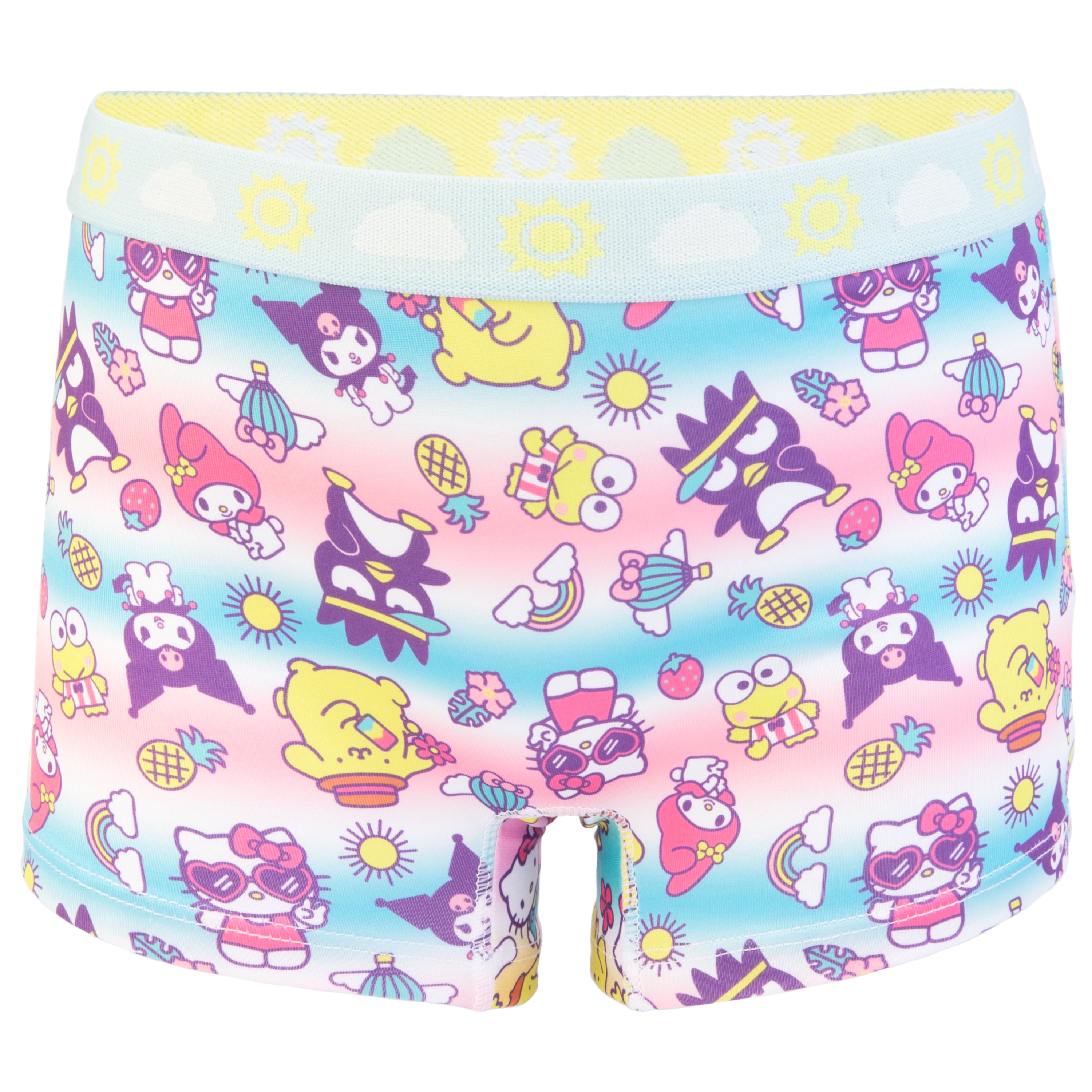 Hello Kitty and Friends Girls Boyshort Character Underwear, 4-Pack, Size 4-10