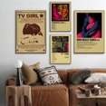 thumbnail image 5 of Pósteres de TV Girl, impresiones de papel Kraft retro, póster vintage de Lovers Rock, pintura artística para pared, estudio, hogar, sala de estar, imagen decorativa, 5 of 5