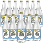 Rose’s Simple Syrup 12 Pack 1 Liter Bottle, | Perfect for Cocktails, Beverages, and Mixers