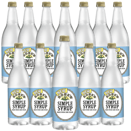 Rose’s Simple Syrup 12 Pack 1 Liter Bottle, | Perfect for Cocktails, Beverages, and Mixers