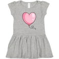 thumbnail image 3 of Inktastic Pink Balloon Heart Girls Toddler Dress, 3 of 5