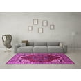 thumbnail image 3 of Ahgly Company Indoor Square Oriental Pink Industrial Area Rugs, 3' Square, 3 of 4