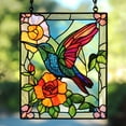 thumbnail image 5 of PPgejGEK One Day Hummingbird Stained Glass Window Pendant, Sun Catcher Hanging Decor with Chain for Living Room Kitchen Window Decoration, 5 of 6