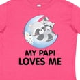 thumbnail image 4 of Inktastic Raccoon My Papi Loves Me Boys or Girls Toddler T-Shirt, 4 of 5