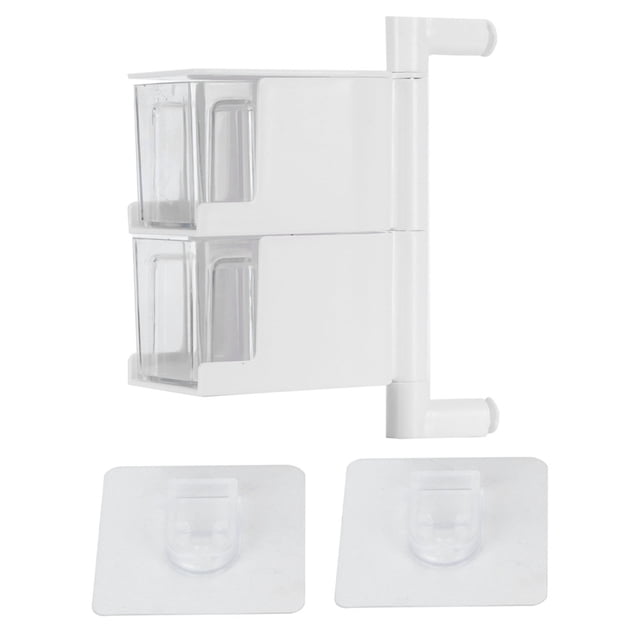 Organizador De Especias, Estante De Almacenamiento De Especias Giratorio Montado En La Pared De Gran Capacidad Para Cocina Para Artículos Del Hogar ANGGREK Blanco