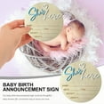 thumbnail image 3 of Baby Announcement Sign loving (Blue-Girl), 3 of 7