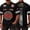 Black, variant on America 250 Anniversary Football Tshirt for Men V-Neck Football Jersey Patriotic American Flag T-Shirt for Memorial Day