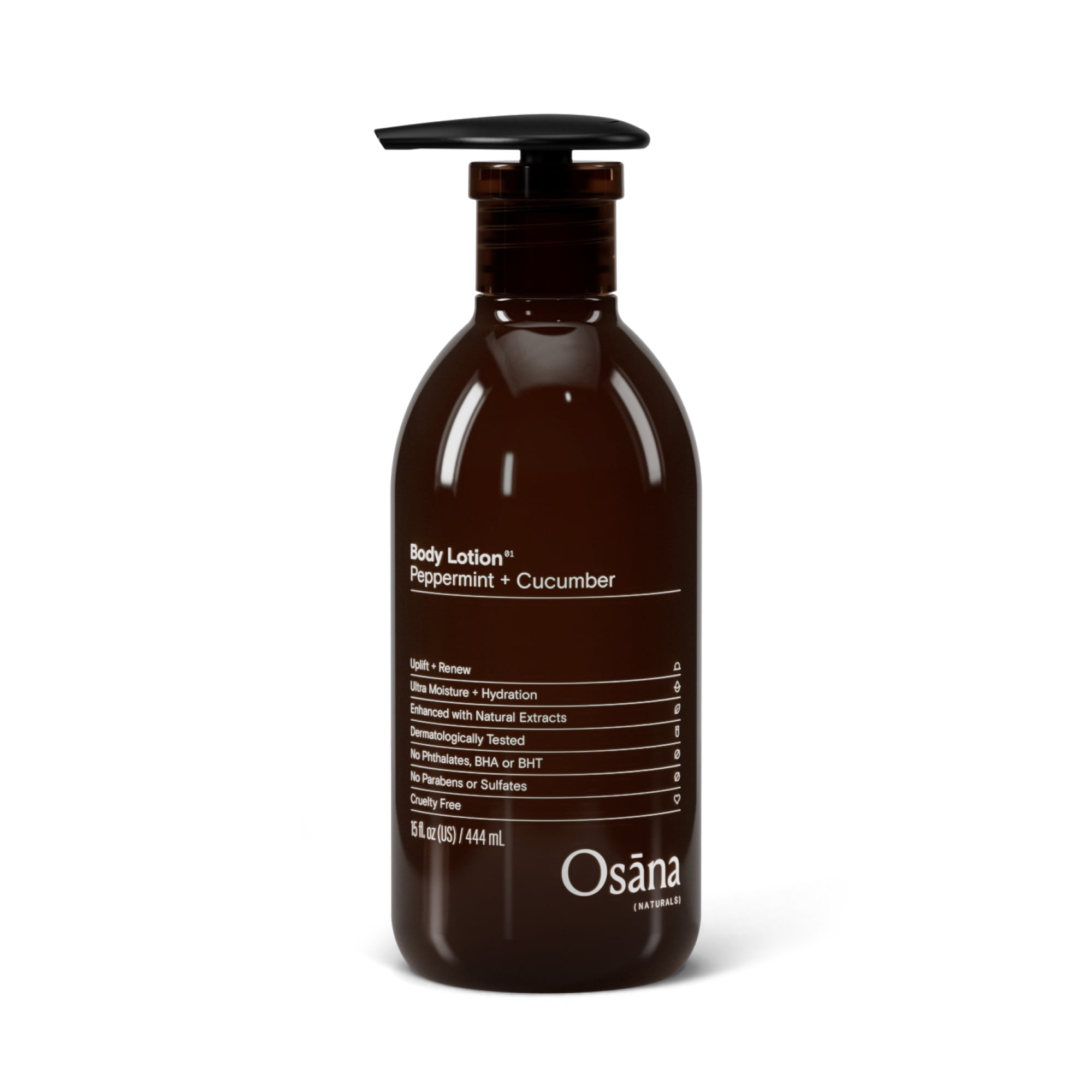 (2 pack) Osana Naturals Ultra Moisture + Hydration Body Lotion in Peppermint + Cucumber for Dry Skin - 15 OZ